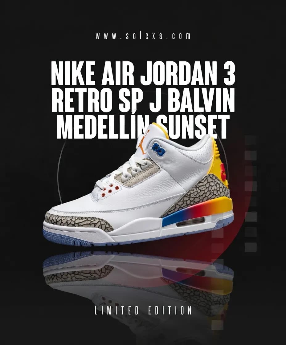 Jordan 3 Retro J Balvin Medellin Sunset — Savageon Bangladesh