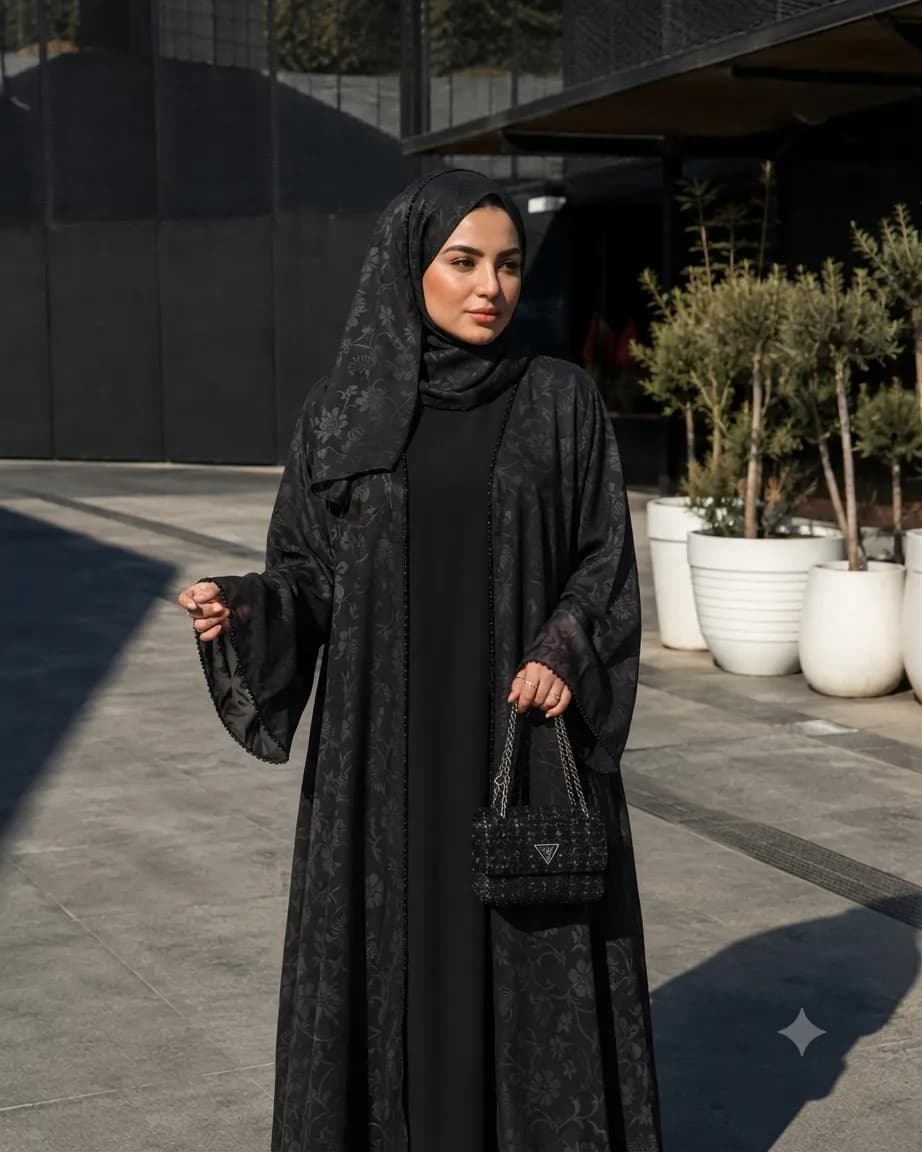 Cherry abaya. Koti Inner Hijab Full set 1860 — Savageon Bangladesh