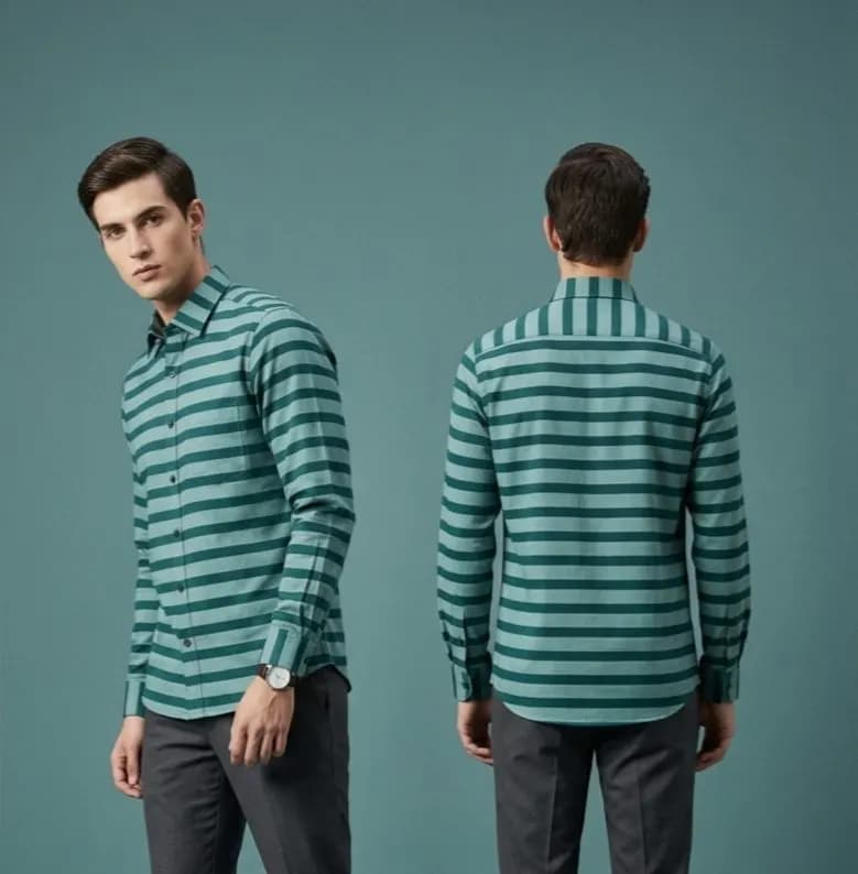 Premium Raymond Lyeland Fabric Full Sleeve Stripe Shirt | Modern Comfort Collection by ADISOM — Savageon Bangladesh