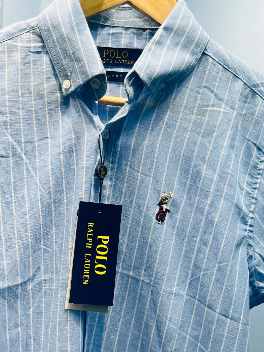 Premium Blue Checkered Button-Down Shirt — Savageon Bangladesh