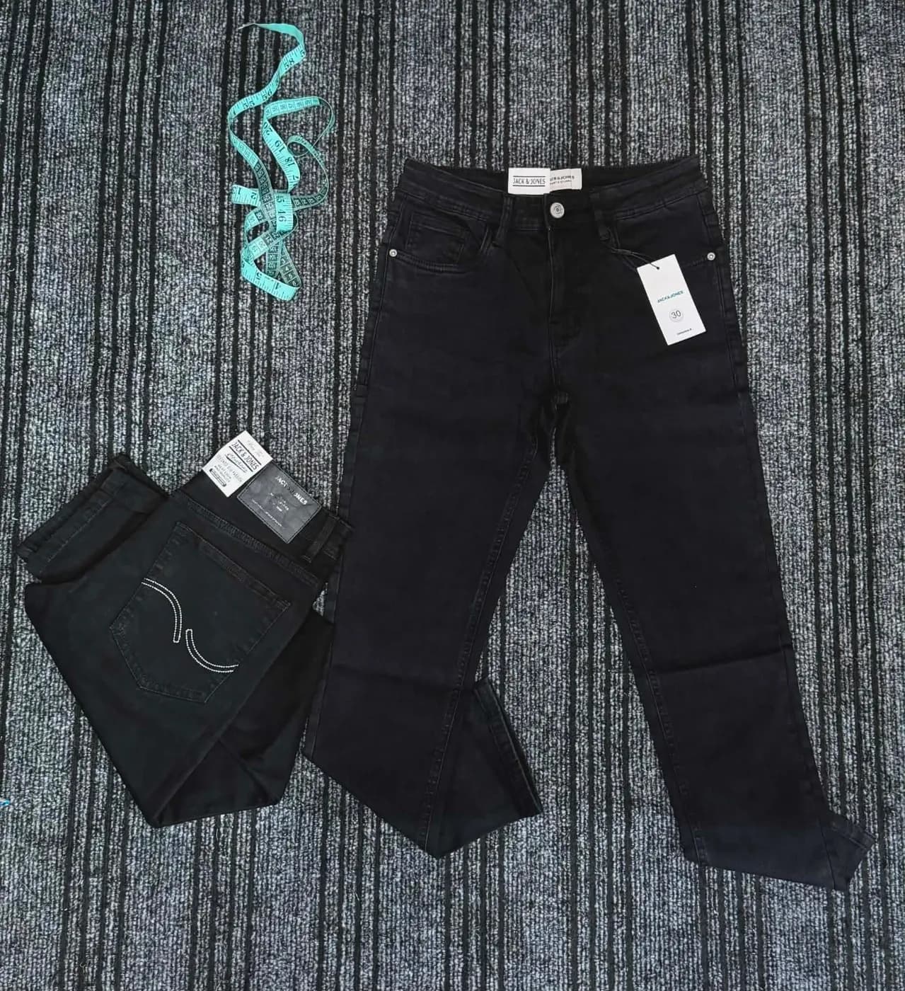 Jack & Jones Men's Black Slim Fit Denim Jeans — Savageon Bangladesh