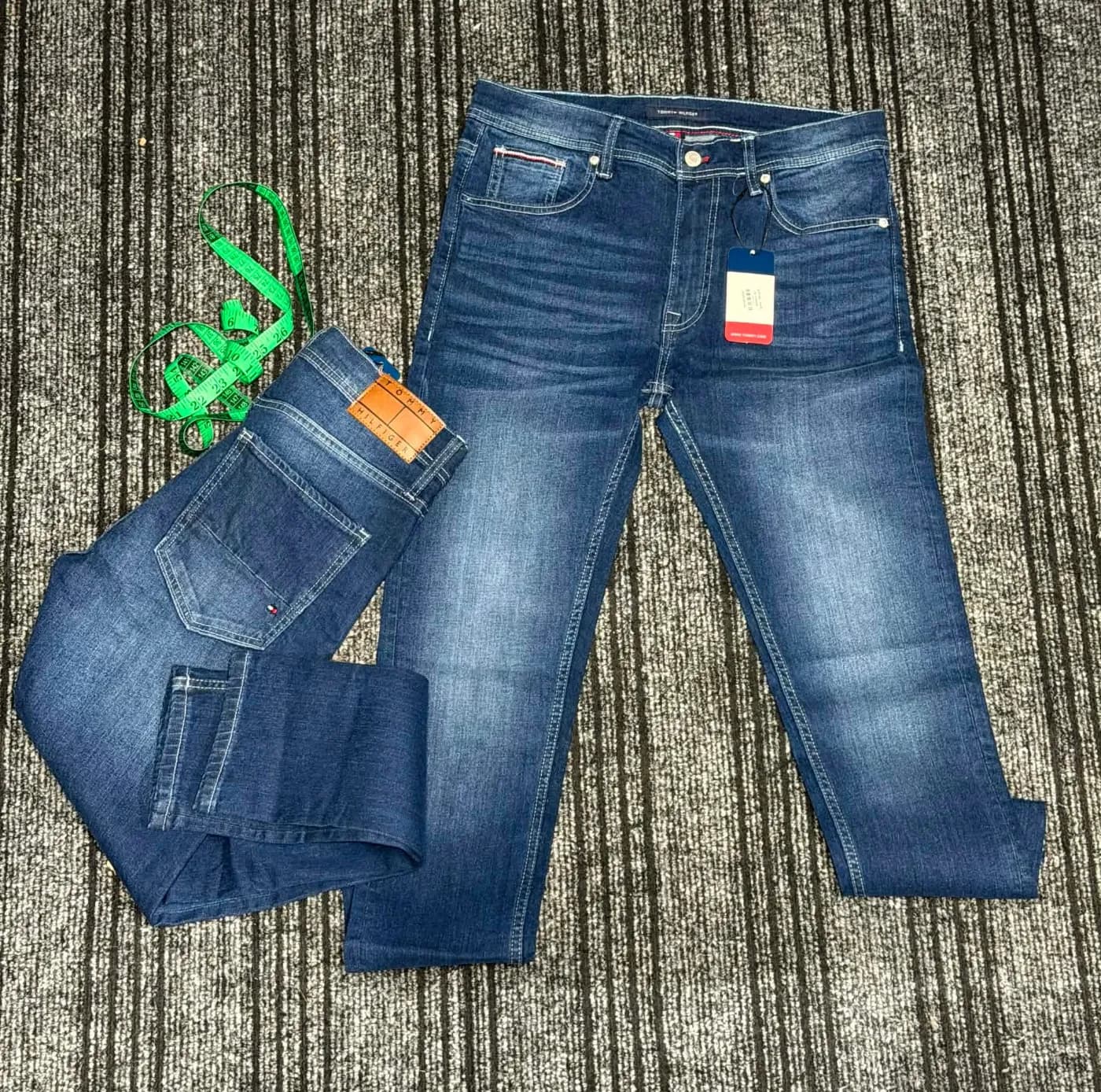 Tommy Hilfiger Men's Dark Blue Slim Fit Denim Jeans — Savageon Bangladesh