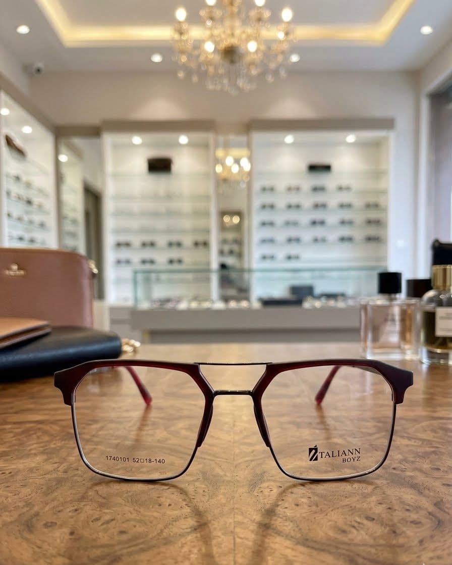 Premium Geometric Metal Frame Eyeglasses